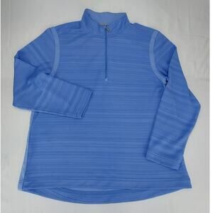 Tommy Bahama Men's Tidal Stripe Pullover Sweatshirt 1/2 Zip Blue ST225025 Sz L